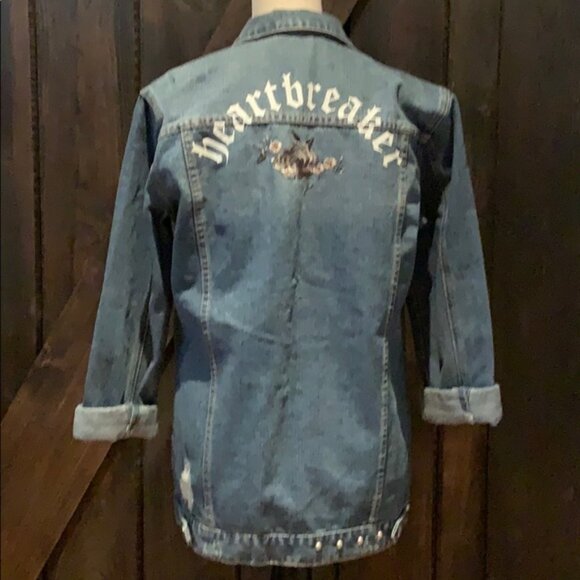 Eighty Two embroidered jean jacket - Picture 3 of 6